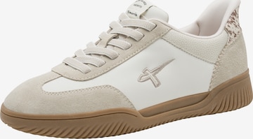 Baskets basses Tamaris en beige : devant