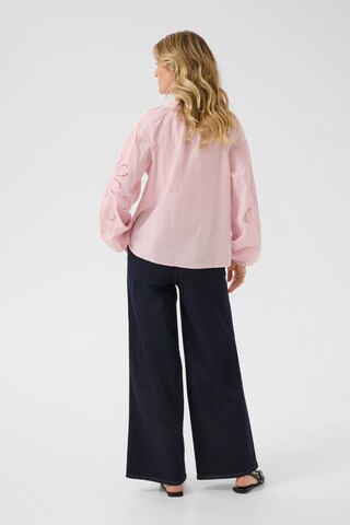 Cream Bluse 'Timia' i pink