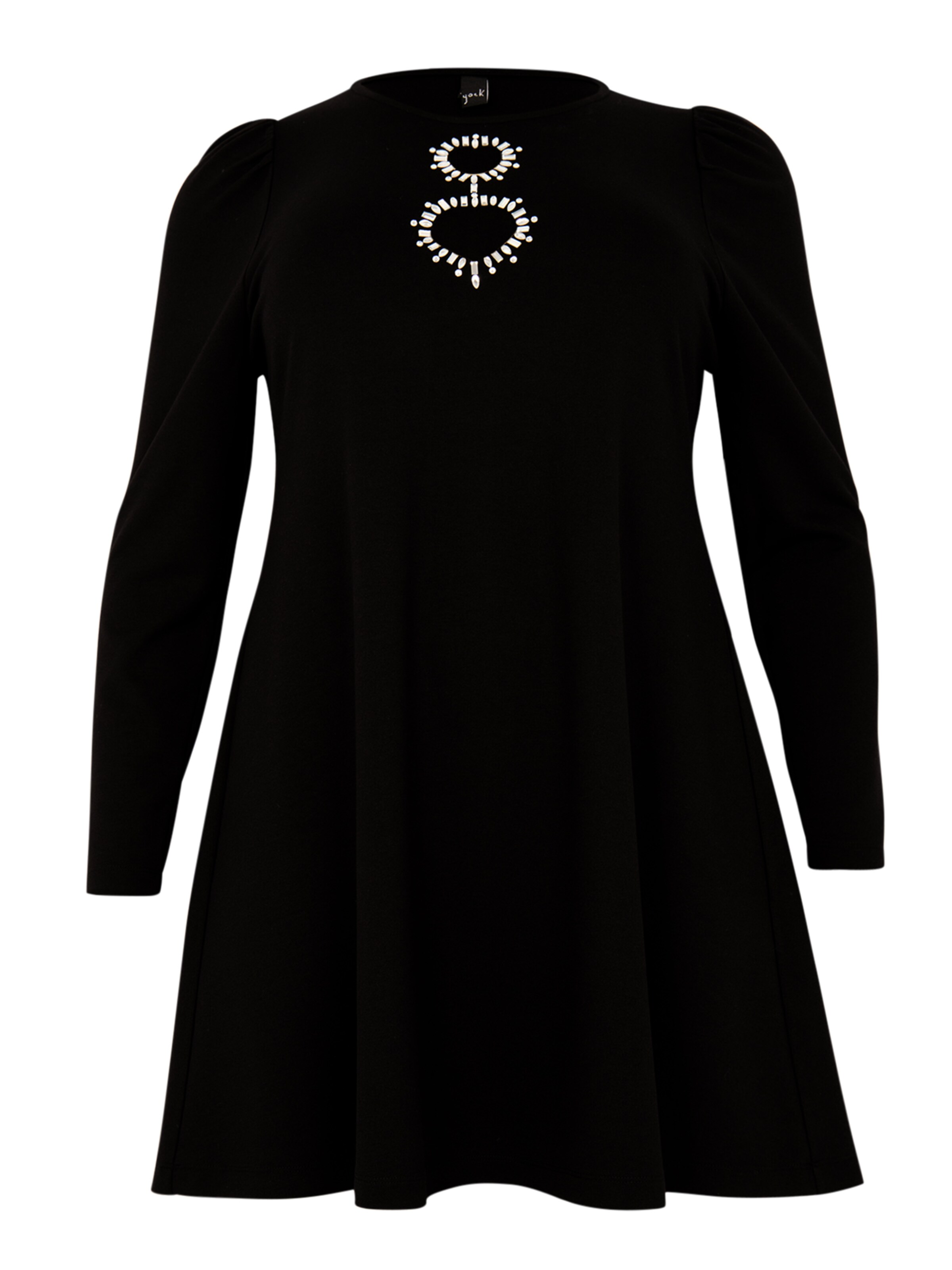 YOEK Tunic in Black: front