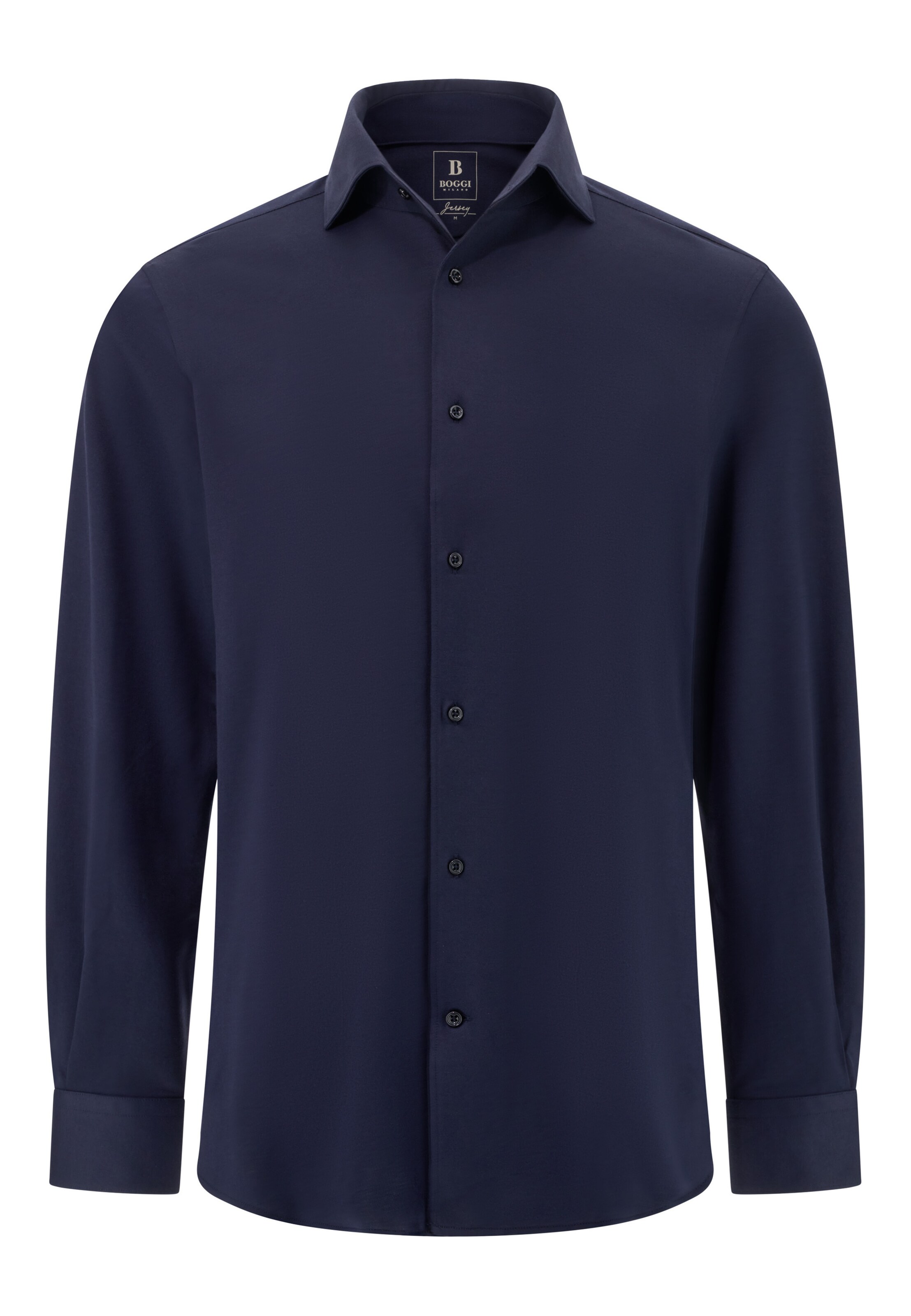 Coupe regular Chemise Boggi Milano en bleu : devant