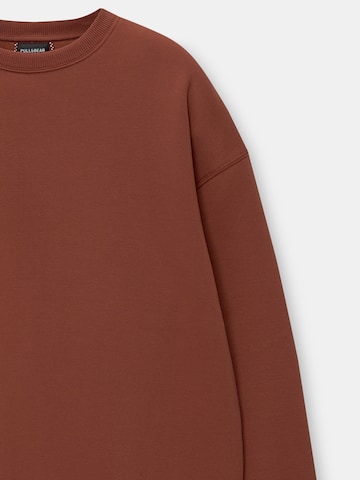 Pull&Bear Sweatshirt i brun