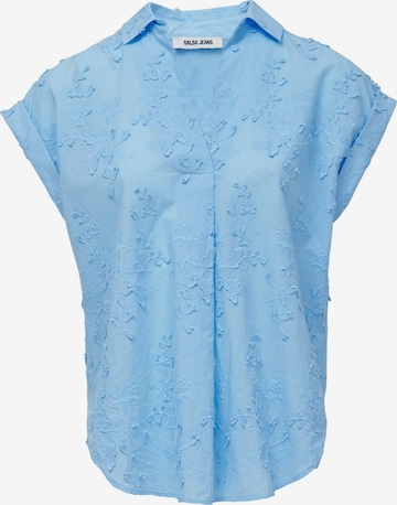 Salsa Jeans Blouse in Blauw: voorkant