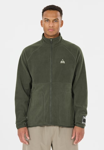 SOS Funktionele fleece-jas 'Munson' in Groen: voorkant