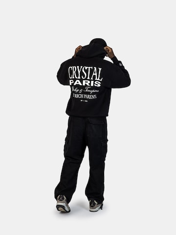Crystal Paris Sweatshirt 'Rich' in Zwart