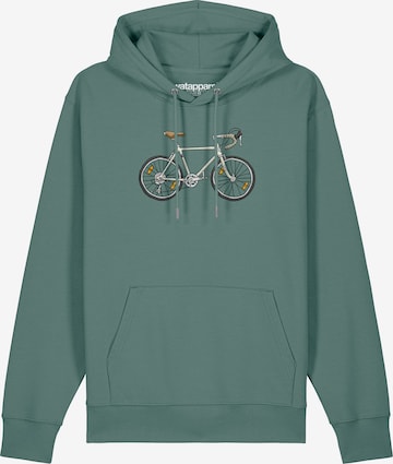 Sweat-shirt ' Doodle Bike ' Watapparel en vert : devant