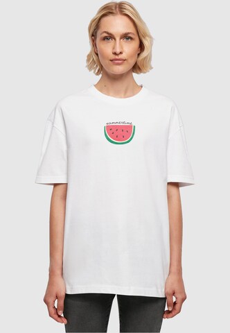 T-shirt oversize 'Summer - Summertime' Merchcode en blanc : devant