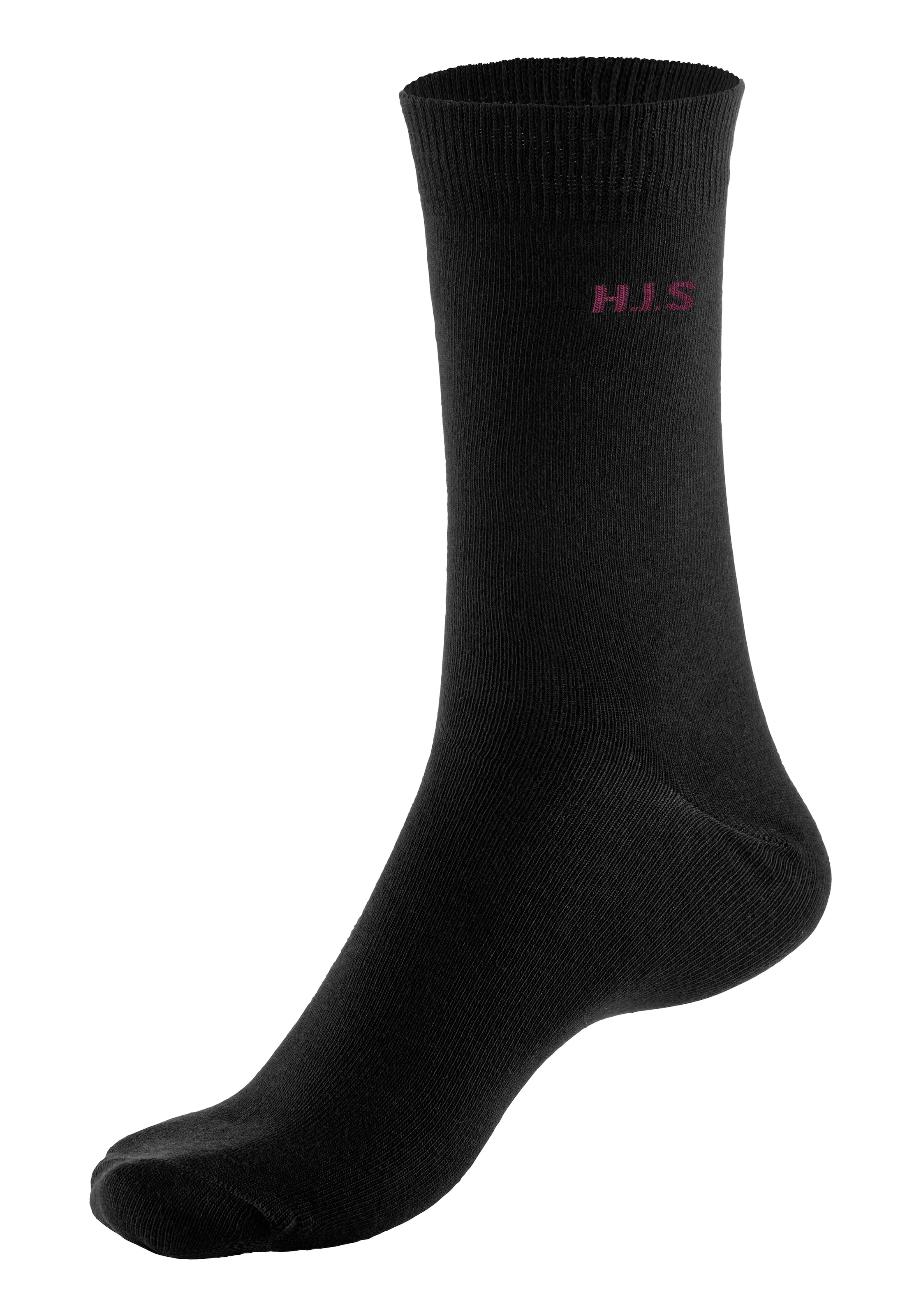 H.I.S - Calcetines en negro: frente
