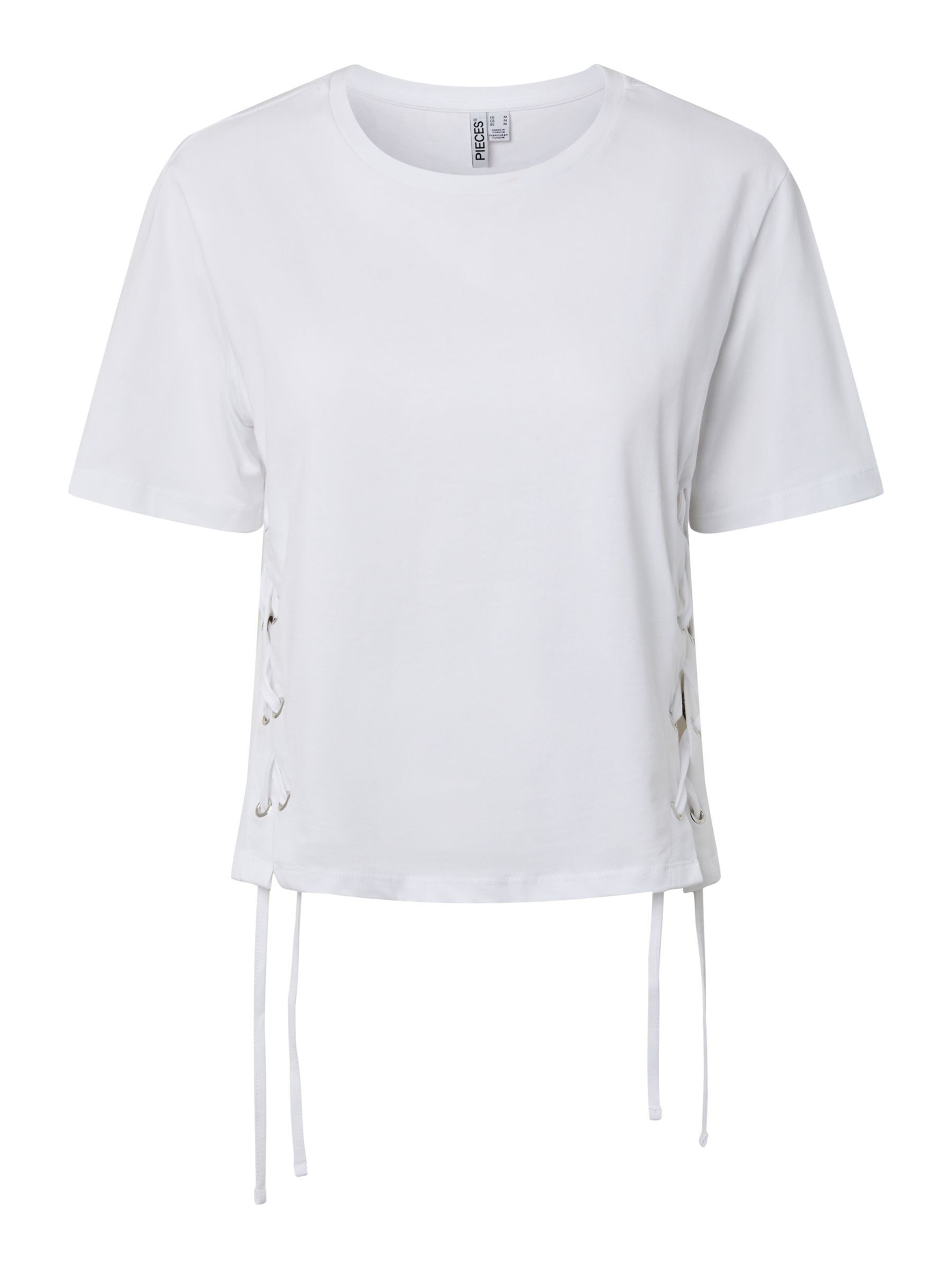 T-shirt 'PCFenja' PIECES en blanc : devant