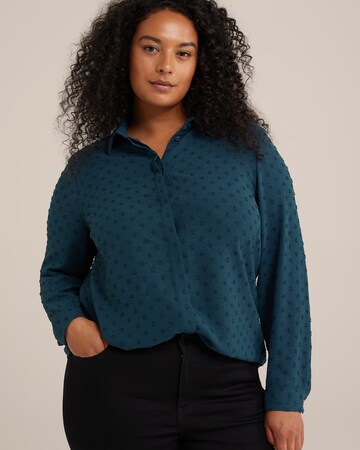 WE Fashion Bluse in Blau: Vorderseite