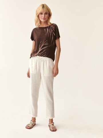 TATUUM - Loosefit Pantalón 'NOLINO' en blanco