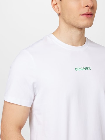 BOGNER Тениска 'ROC' в бяло