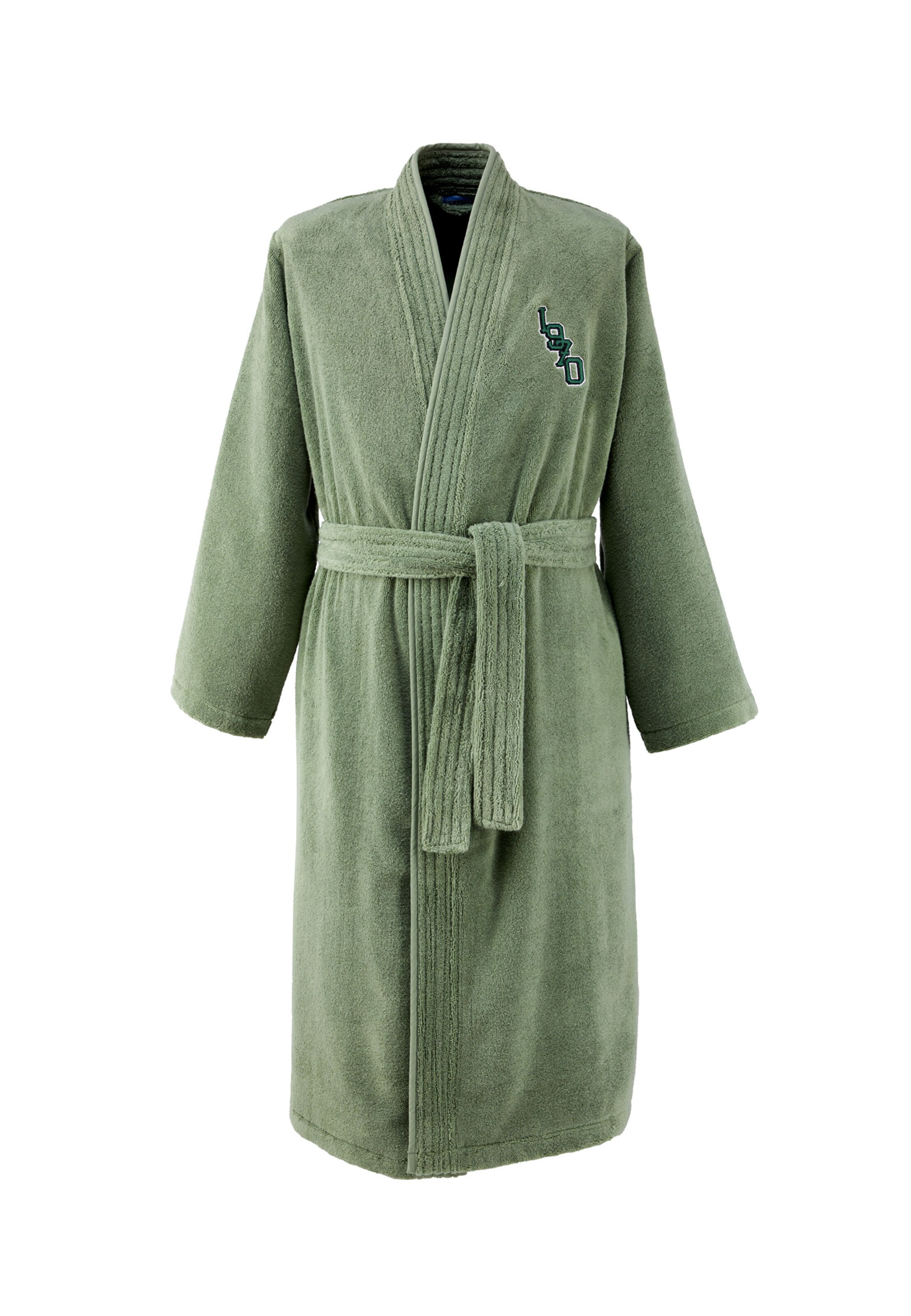 Kenzo Home Long Bathrobe in Green: front