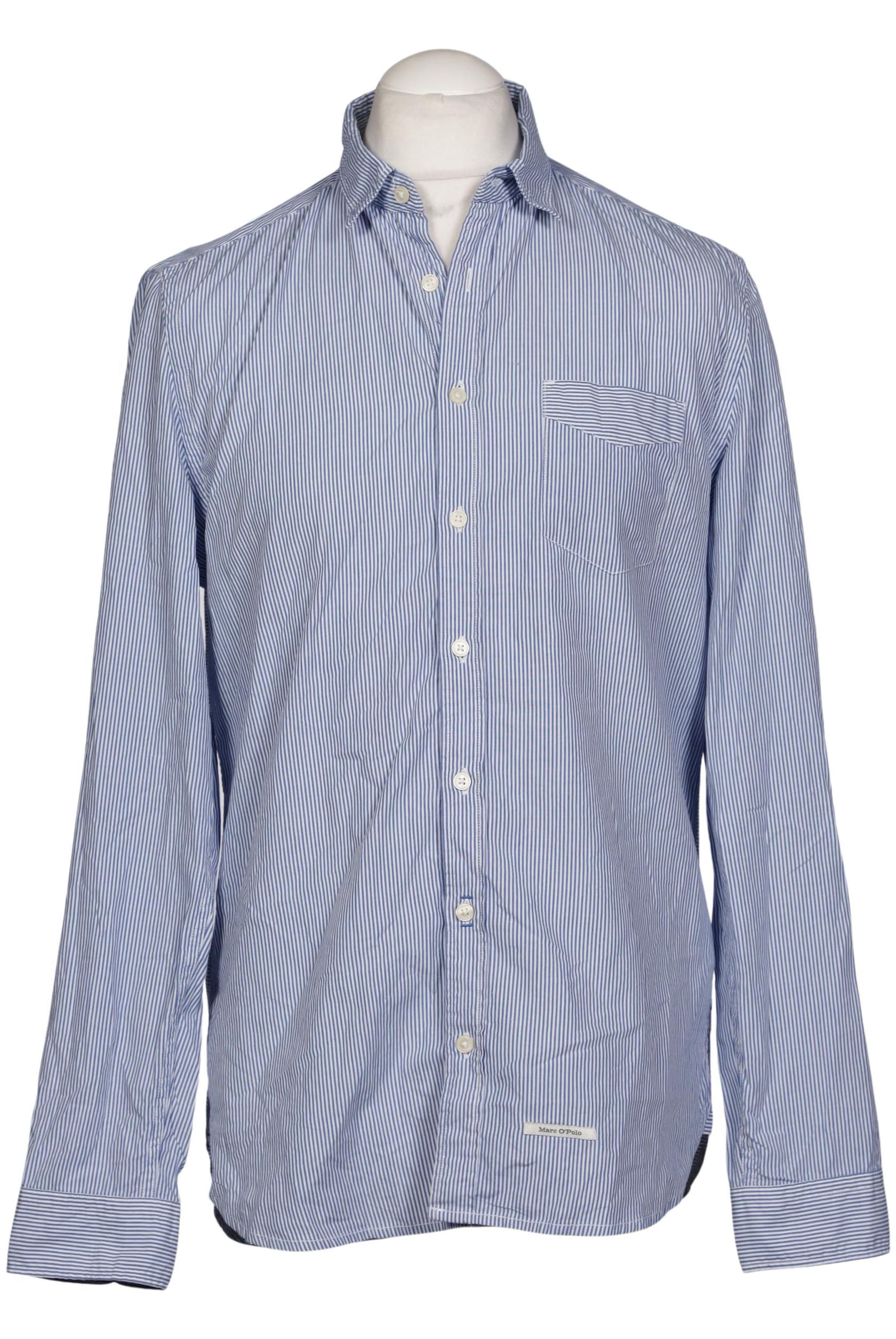 Marc O'Polo Button Up Shirt in M in Blue: front