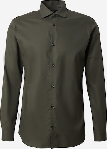 JACK & JONES Button Up Shirt 'JPRBLAParker' in Green: front