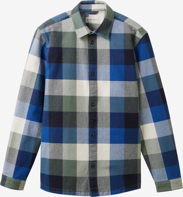 TOM TAILOR Regular fit Button Up Shirt in Blue: front