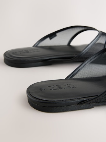 Next Teenslipper 'Forever Comfort' in Zwart