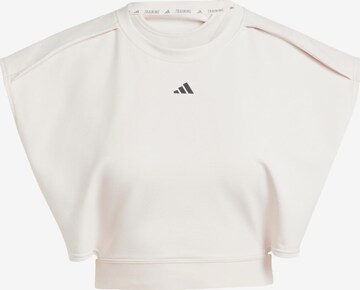 ADIDAS PERFORMANCE Sporttop 'POWER CROP T' in Roze: voorkant