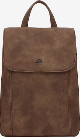 GREENBURRY Rucksack 'Mad'l Dasch' in Grau: Vorderseite