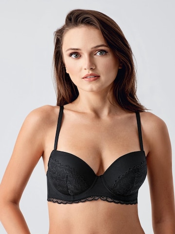 Push-up Soutien-gorge C&City en noir : devant