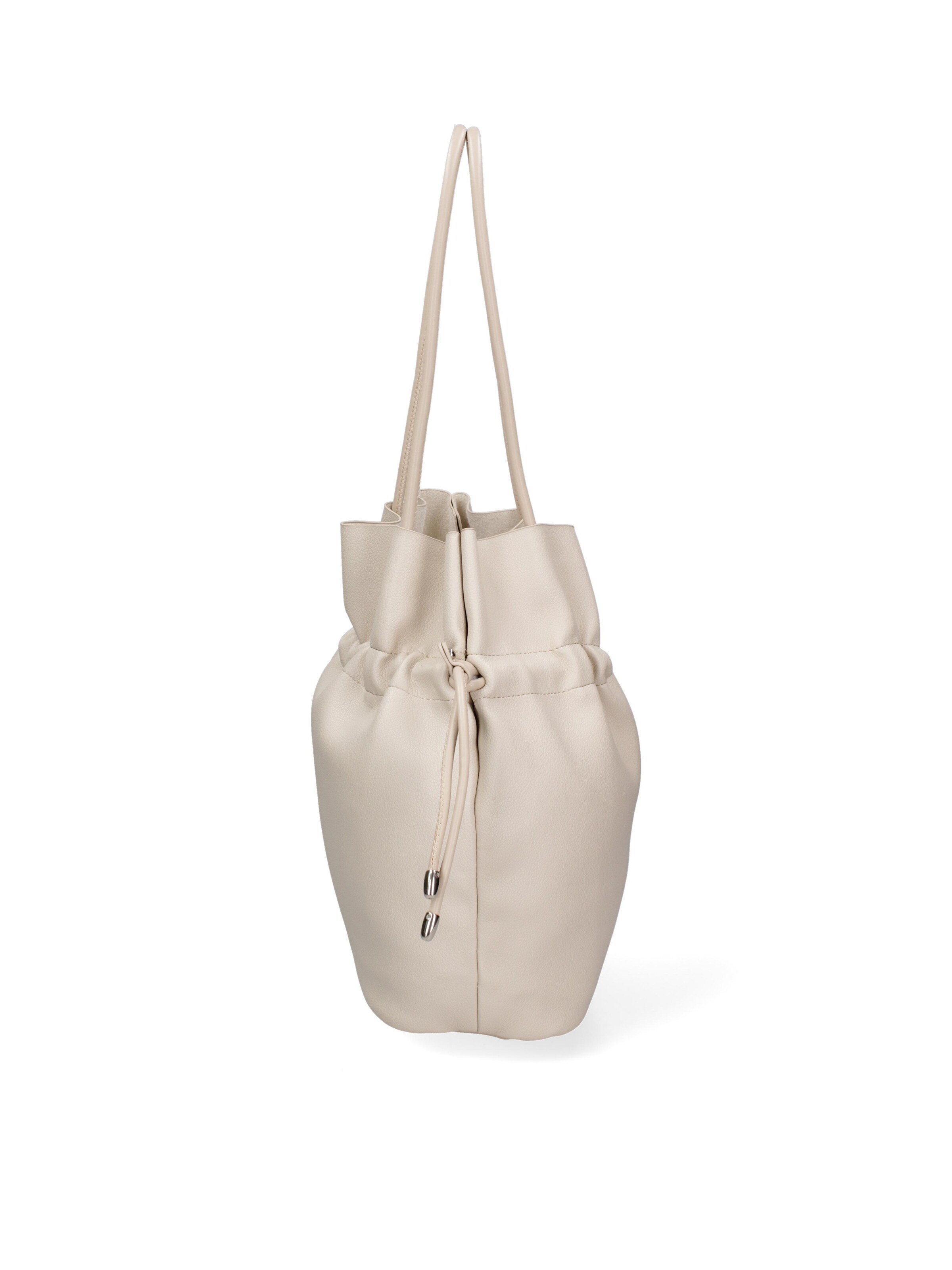 Borsa a spalla 'Borsa a Spalla Donna David Jones PVC con Zip e Manici Resina' di David Jones in beige