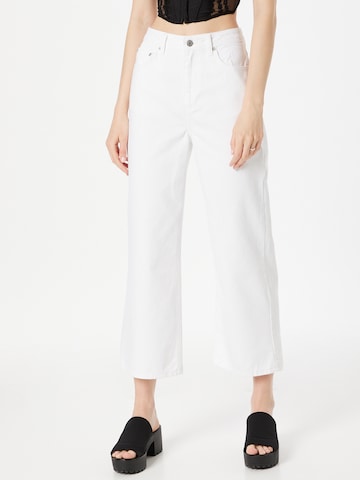 NA-KD Regular Jeans in White: front