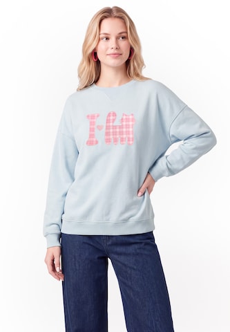MYMO Sweatshirt in Blauw: voorkant