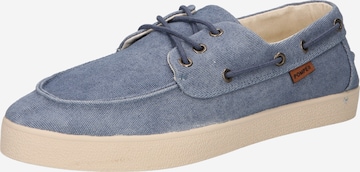 POMPEII Moccasin 'PETRA' in Blue: front
