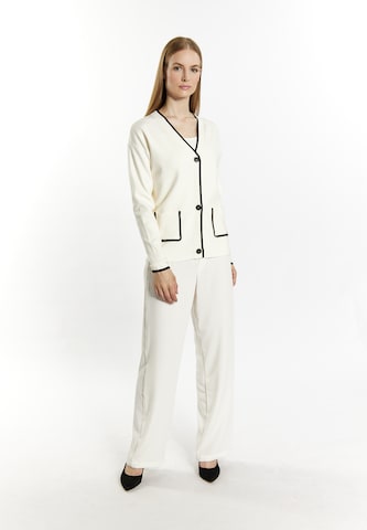 DreiMaster Klassik Knit cardigan 'Acalmar' in White