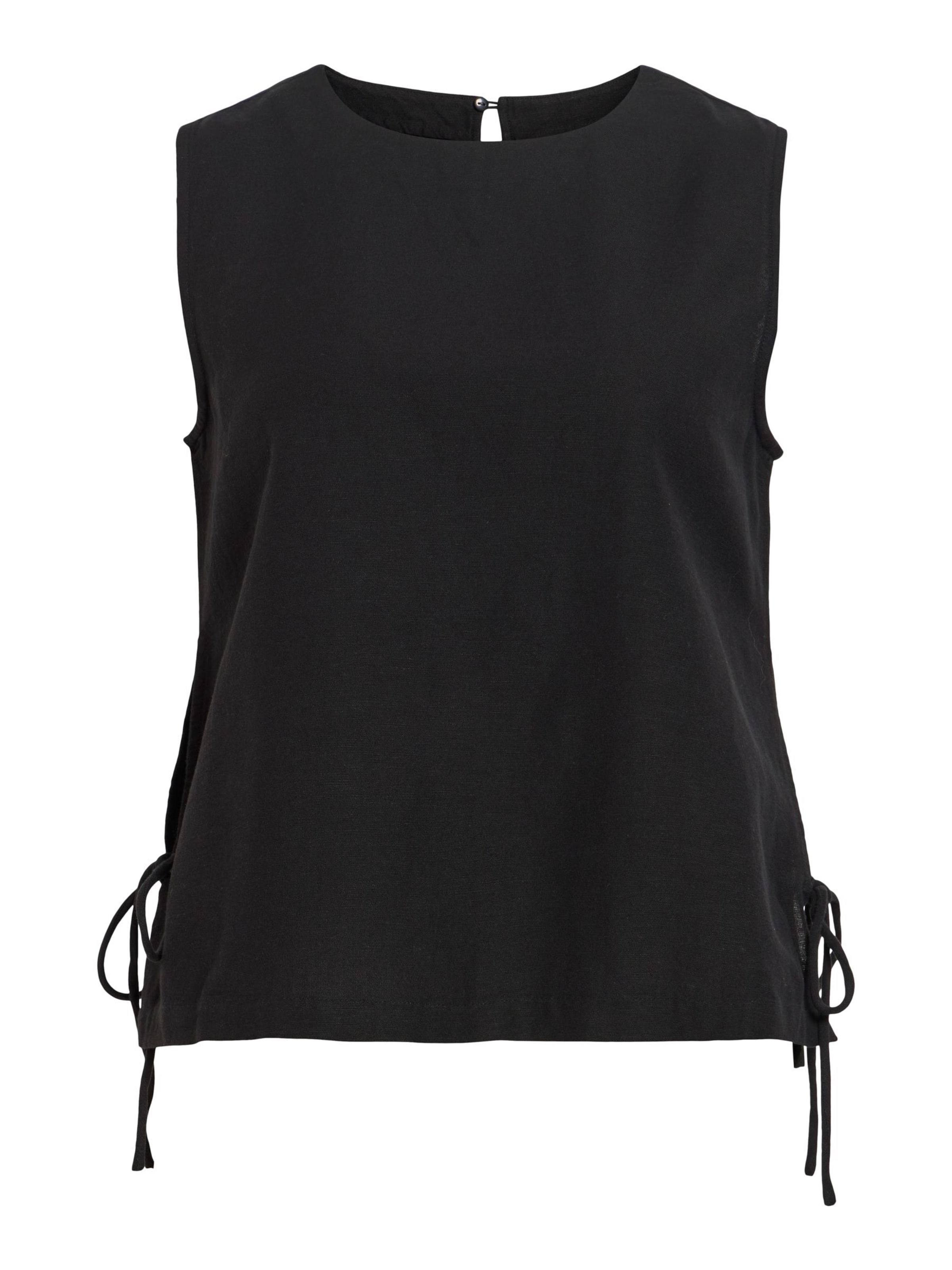 VILA Top 'VIPRISILLA' in Schwarz: Vorderseite