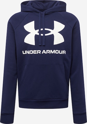 Hanorac sport 'Rival' de la UNDER ARMOUR pe albastru: față