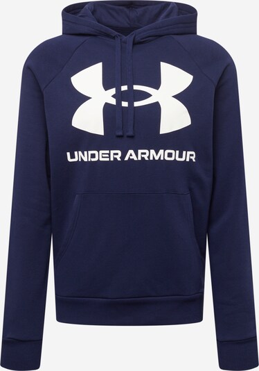UNDER ARMOUR Sports sweatshirt in marine blue / White, Item view