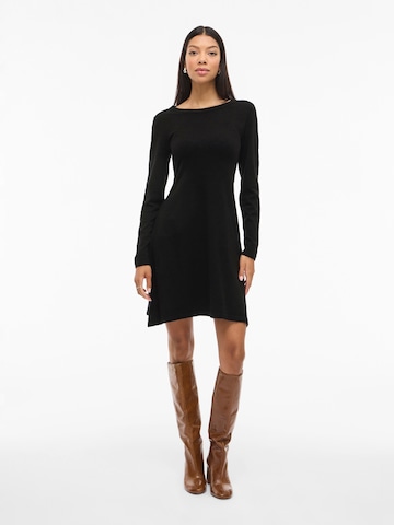 VILA Knit dress 'VIHELLIE' in Black
