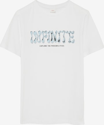 s.Oliver Shirt in Wit: voorkant