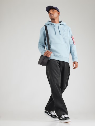 ALPHA INDUSTRIES Sweatshirt in Blue