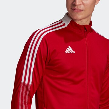 Skinny Veste de sport 'Tiro 21' ADIDAS SPORTSWEAR en rouge