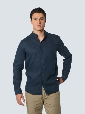 No Excess Regular Fit Hemd in Blau: predná strana