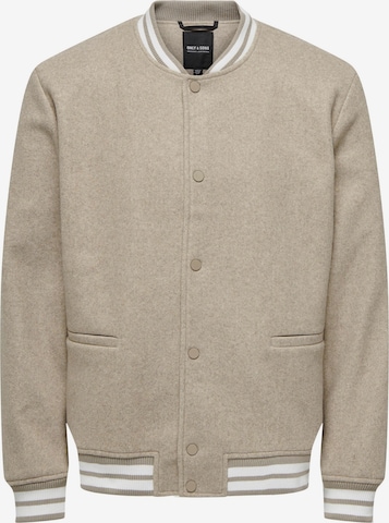 Only & Sons Between-Season Jacket 'Denver' in Beige: front