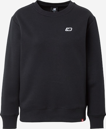 Sweat-shirt new balance en noir : devant