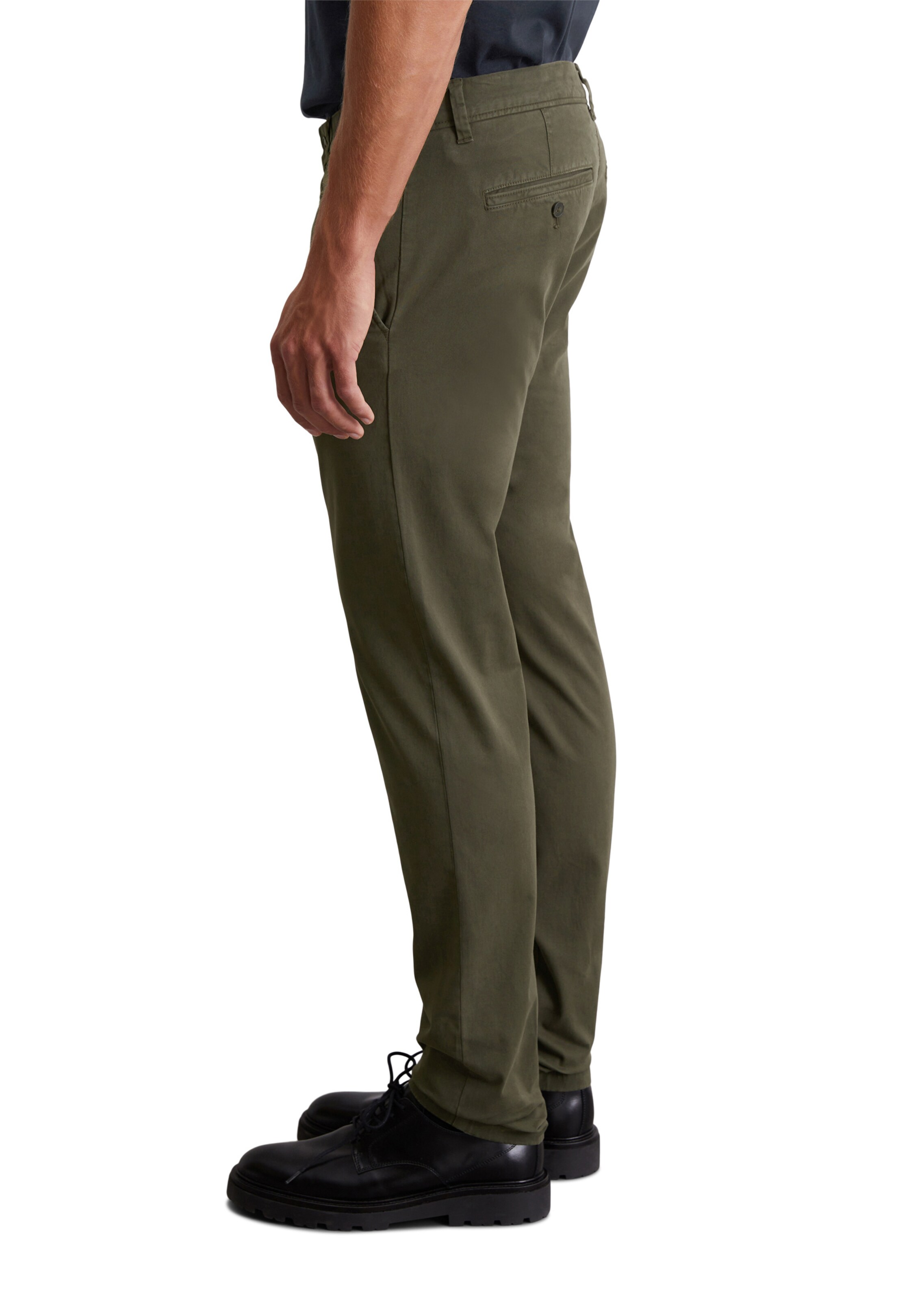 Marc O'Polo Regular Chino trousers 'Stig' in Green