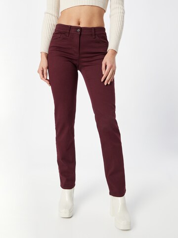 Coupe slim Jean GERRY WEBER en rouge : devant