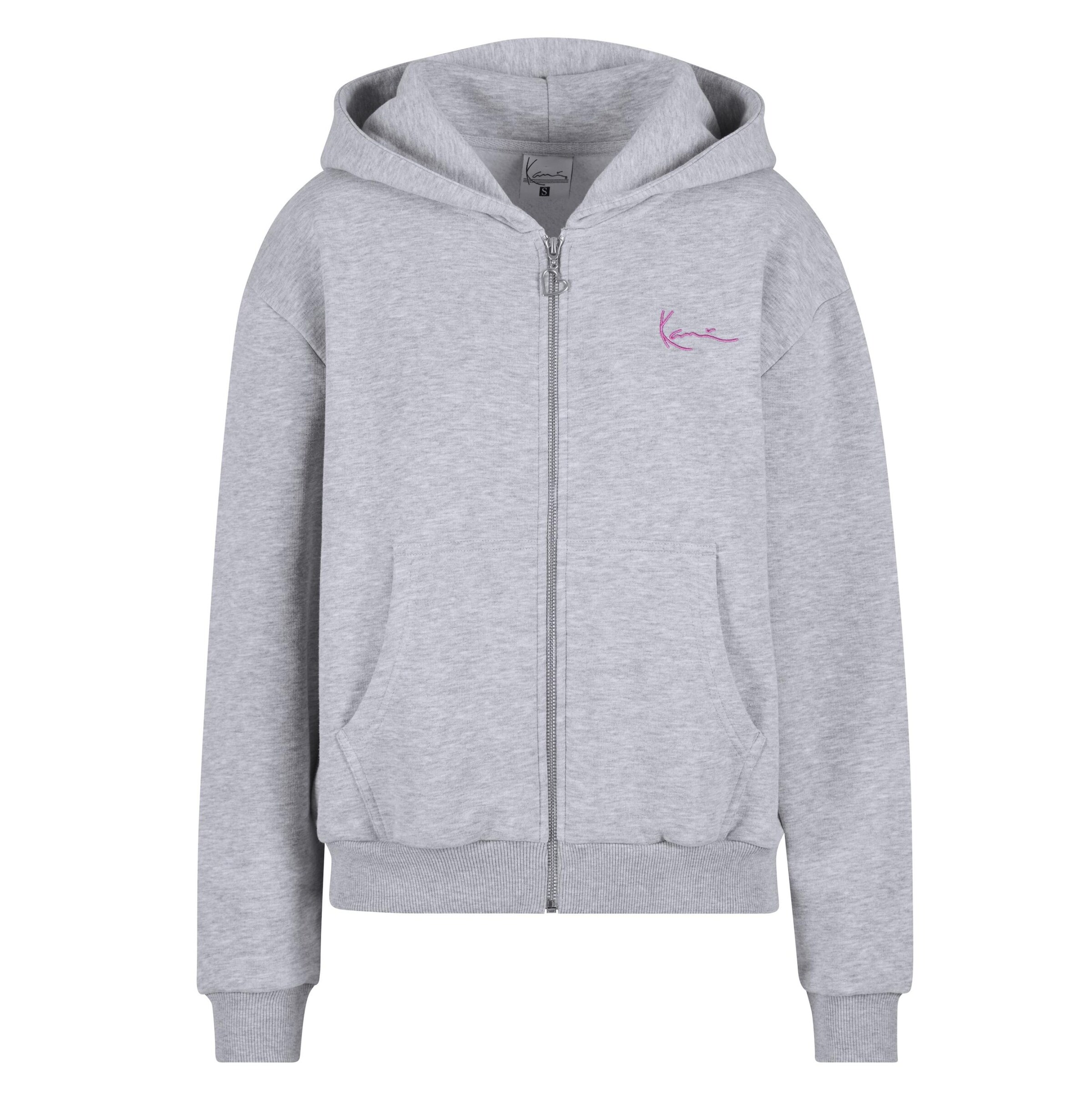 Veste de survêtement Karl Kani en gris : devant