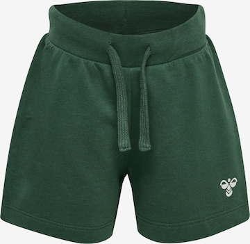 Hummel Regular Trousers in Green: front