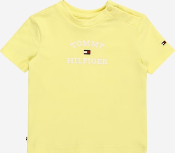 T-Shirt TOMMY HILFIGER en jaune : devant