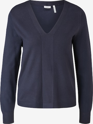 s.Oliver BLACK LABEL Trui in Blauw: voorkant