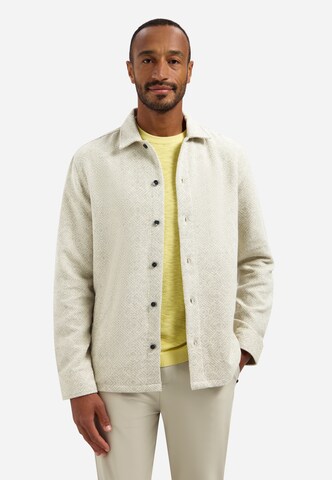 No Excess Regular fit Button Up Shirt in Beige: front