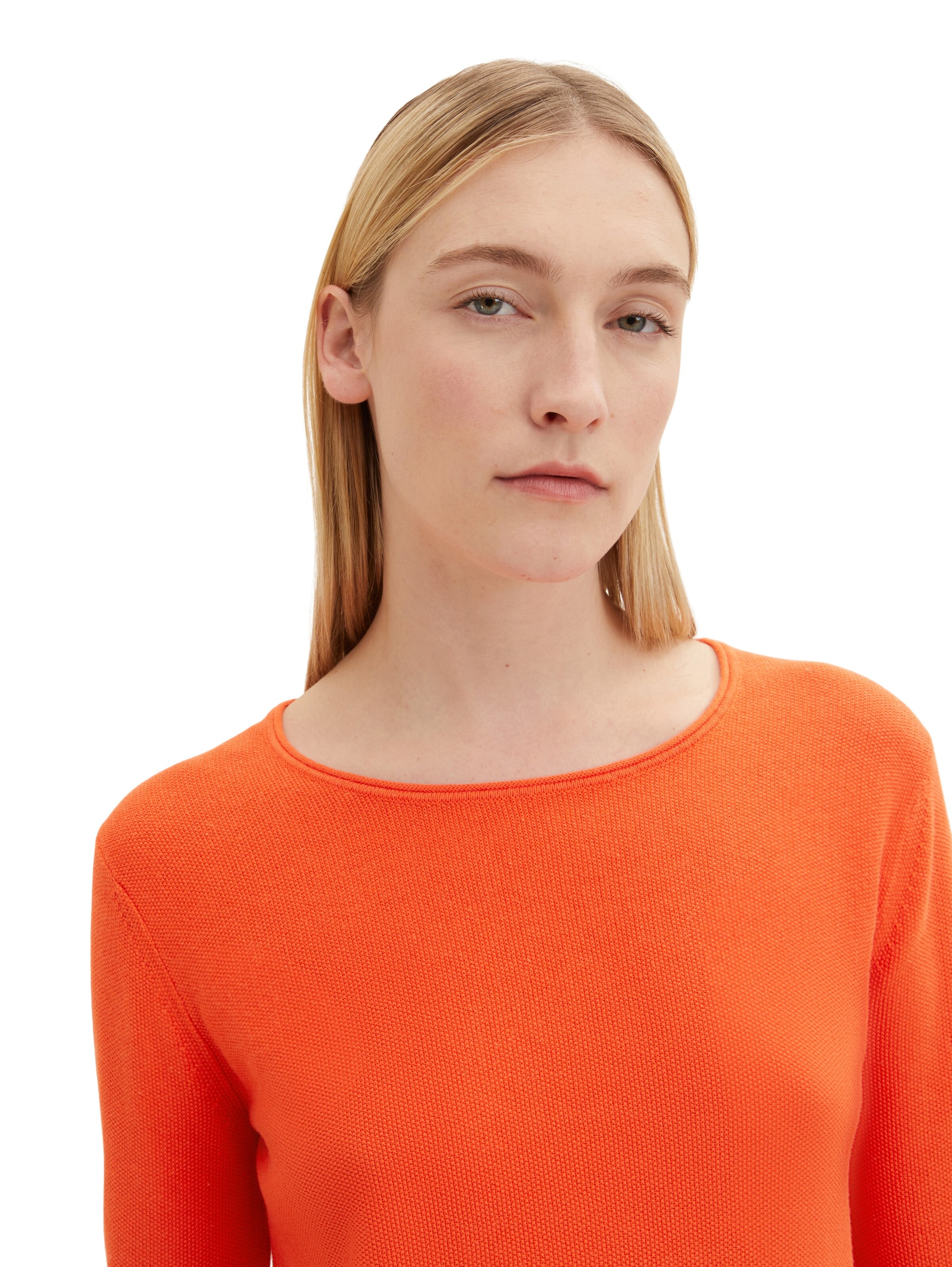 TOM TAILOR - Pullover em vermelho