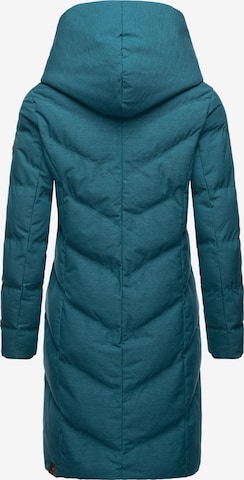 Ragwear Toiminnallinen pitkä takki 'Natalka' värissä sininen