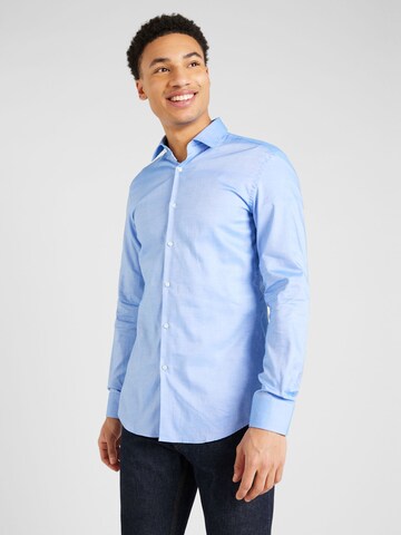 HUGO - Ajuste regular Camisa 'Koey' en azul: frente