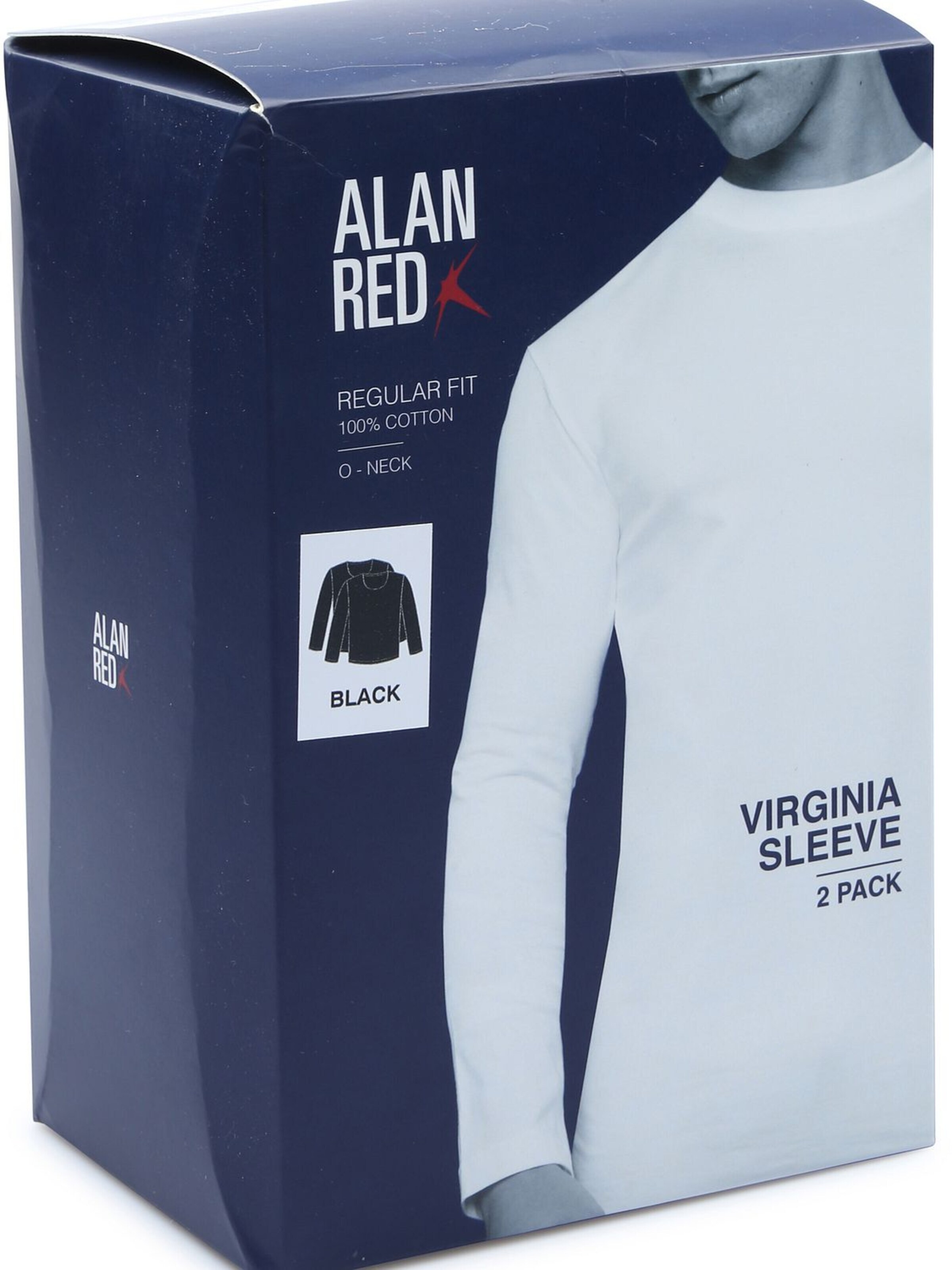 alan red Shirt 'Virginia' in Black