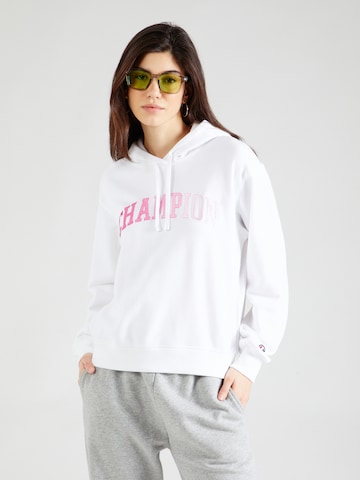 Champion Authentic Athletic Apparel Sweatshirt in White: front